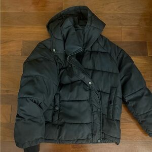 H&M Black Puffer Jacket with Hood